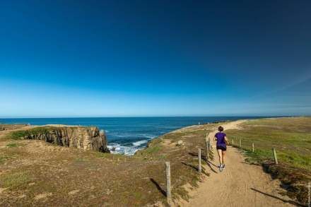 footing au bord de mer